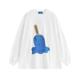 Men Long Sleeve T Shirt Ice Cream Ice Cream Personalized Printing